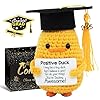 Graduation gifts set class of 2025 inspirational positive duck with cap and greeting cardhandmade emotional support funny pickle for her girls him boys high school college  urban country home decor