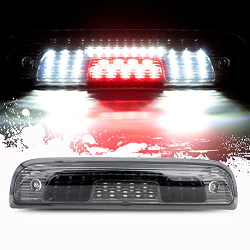 LBRST 3rd Brake Light Fit For Chevy Silverado For GMC Sierra 1500 2014-2018 For Chevy Silverado 2500 HD 3500 HD For GMC Sierra 2500 HD 3500 HD High Mount Stop Light (Black Housing+ Clear Smoke Lens