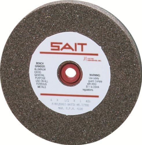 United Abrasives- SAIT VW 7 X 1 X 1 GC80 Bench Grinding Wheel (QTY: 1), Multi, 28114