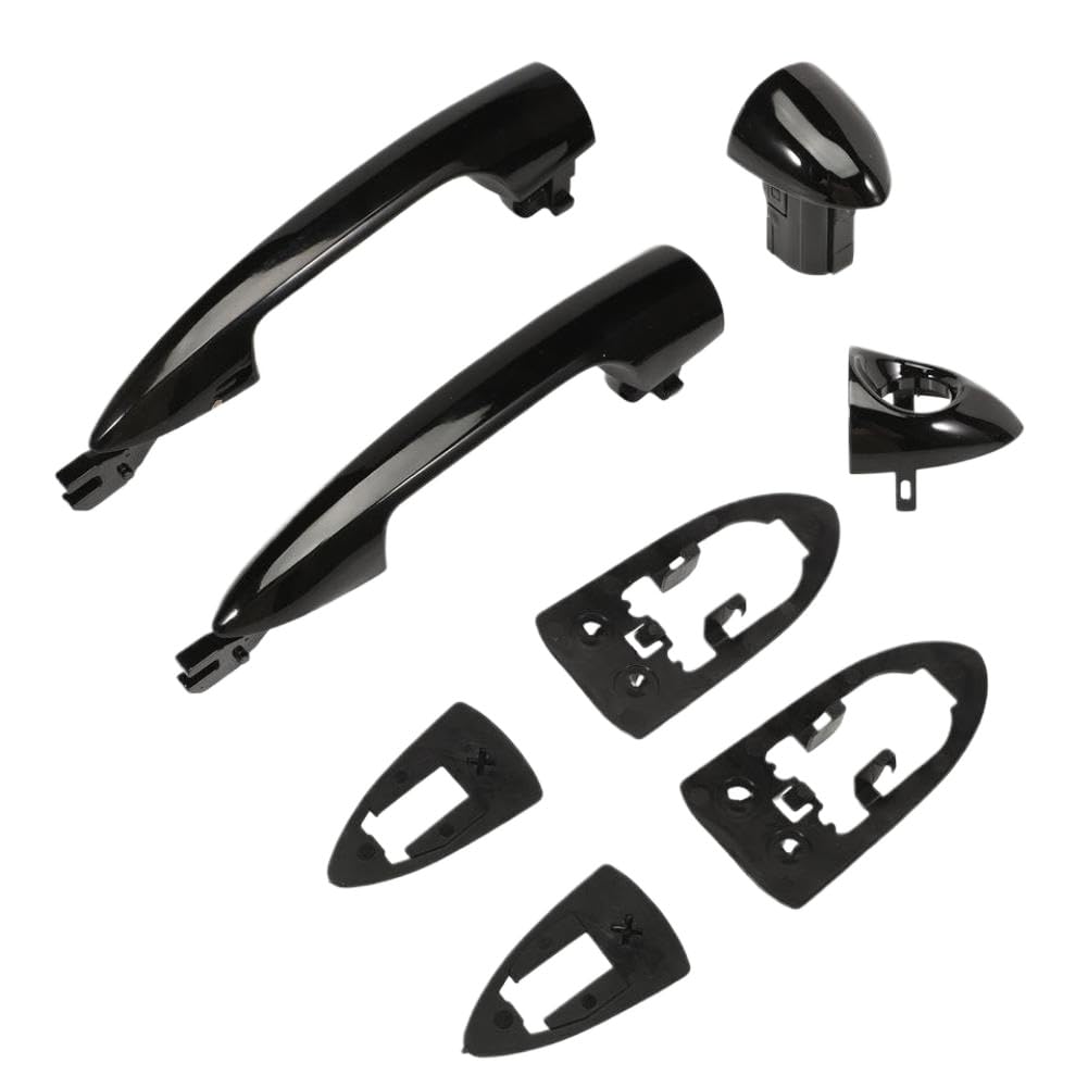 PWuwARRkg Black Front Door Handles Compatible with Giulietta Mito Lancia Y 2156145296 156145295
