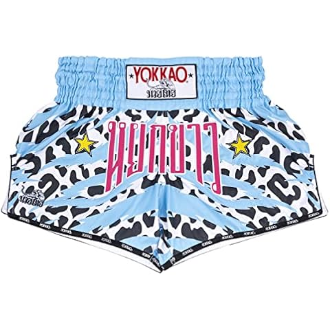 YOKKAO Muay Thai Boxing Shorts-Carbonfit ANIMALIER White-S Cover