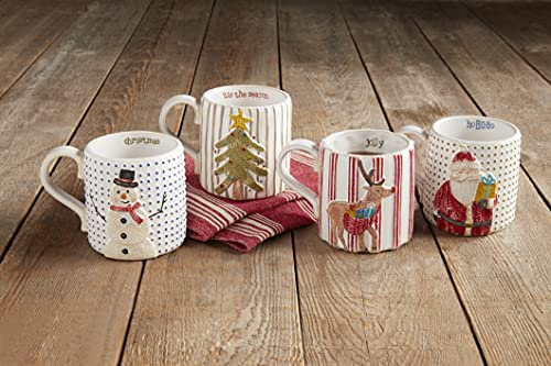 Mud Pie, Boneco de neve, caneca de Natal, 473 ml