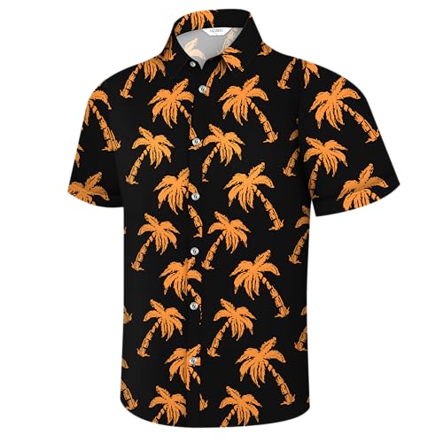 Image of Hawaiian Shirt for Men Tropical Shirts Summer Beach Button Down Short Sleeve Luau Aloha Floral Cruise Vacation Outfit 2026