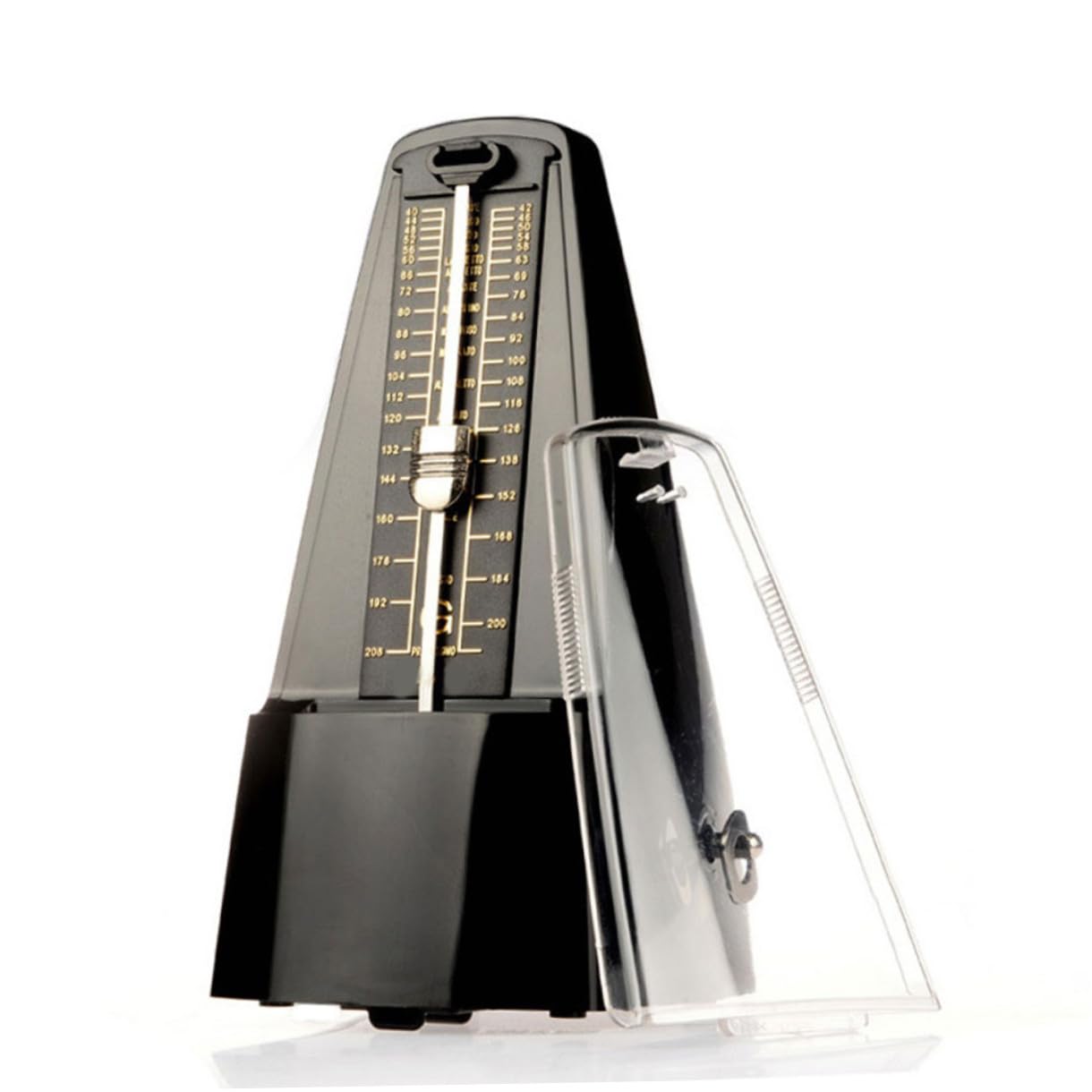 minkissy Mechanisches Metronom für Klavier Gitarre Mehr mit Musikbuch Clip Langlebiges Material Präzise Taktung für Anfänger und Musikliebhaber Zufällige Farbe Zufällige Farbe