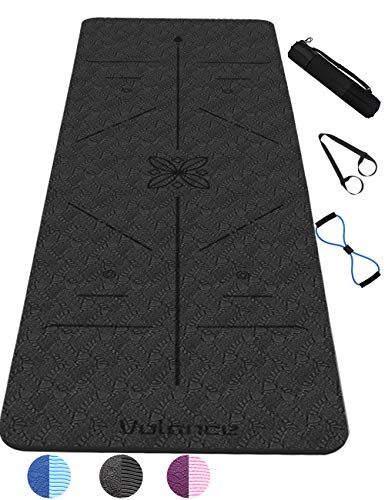 Yogamatte, rutschfest, mit Linienführung des Körpers aus TPE Cover