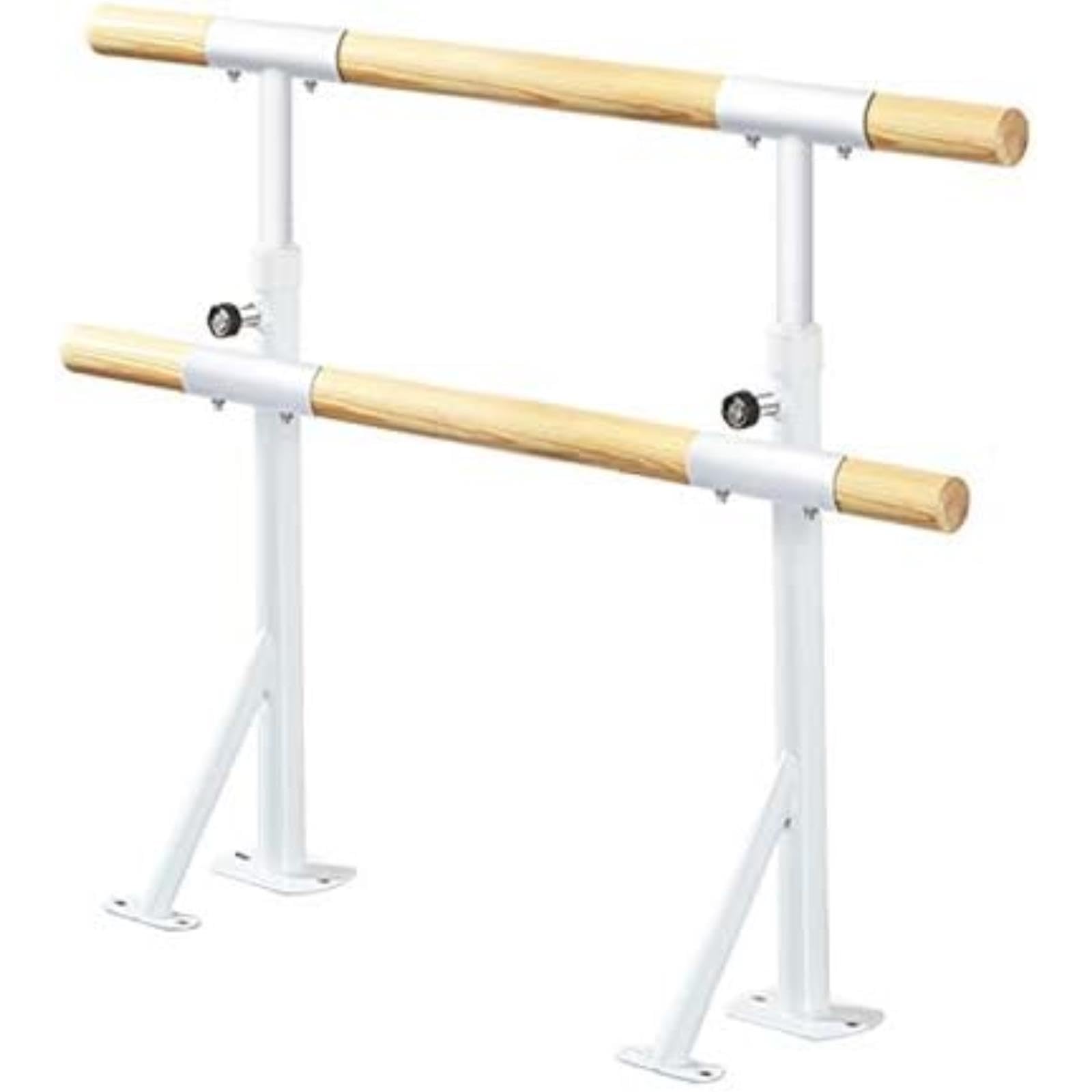 Barre de ballet double portable : étirements et danse à la maison sans fixer les murs