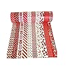 Kerst Washi Tape Set Merry Christmas Masking Tape Collecties Art Craft Pack Gift Present Wrap Rood en Wit 10roll
