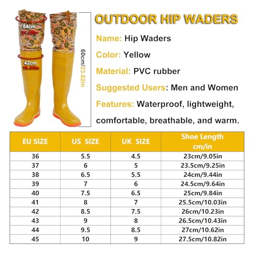 Hip Waders Waders Leves De Quadril Para Homens, Botas De Pesca Impermeáveis ​​de Joelho Alto, Waders