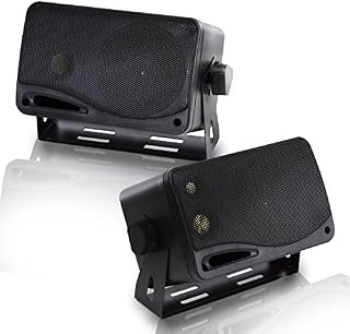 3-Way Indoor Outdoor Speaker System - 3.5 Inch 200W Pair of Mini Box