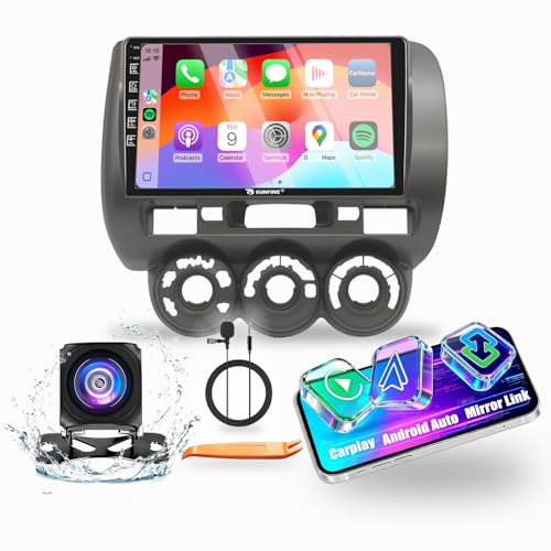 for Honda Fit Jazz 2001-2008（RHD） CarPlay Android Auto