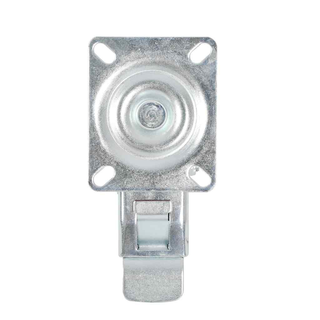 8 Stück Lenkrollen 100 mm - Schwerlastrollen mit Bremse, Gummi-Transportrollen für Werkbänke, Möbel und Wagen, 70 kg Traglast pro Rolle