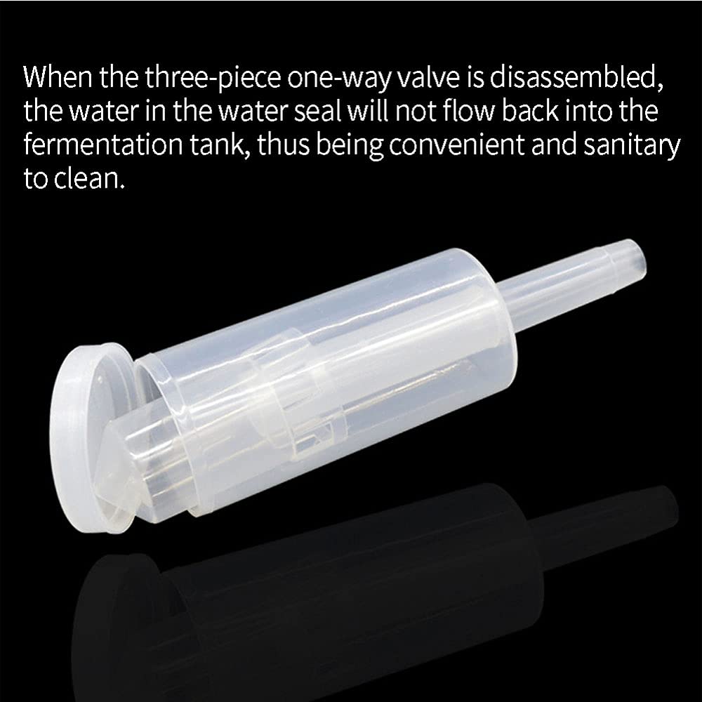 Food Grade Airlock Plastic Air Valve For Home Brewing Beer Making Beer Fermentation Air Lock