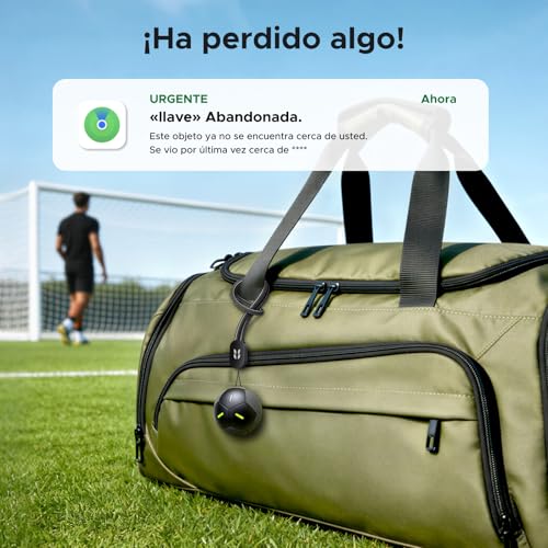 Miniatura 6 de UGREEN FineTrack 2 Smart Finder Diseño Fútbol Soporte iOS Negro | 110dB, Fluorescencia IP68 Localizador Bluetooth SmartTag Tracker Rastreador para Llaves Equipaje Cartera Mochila Bolso Azul
