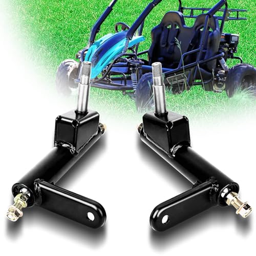 ZAIGANMA Steering Knuckle Left and Right Spindle Side for Coleman KT196 Go Kart CK196-T KT194 196cc 6.5 Hp Go karts included Ball joint knuckle on both ends directly replace 4-Wheeler Quad Parts