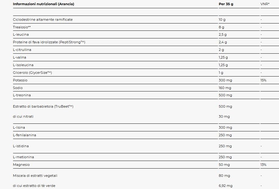 Yàmamoto Dark Katana 525 gr - intraworkout a base ciclodestrine altamente ramificate + Aminoacidi - Strong formula pre allenamento