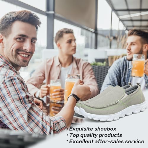 Men Casual Slip On Loafers, Men's Comfortable Shoes for Walking, Soft and Lightweight Daily Sneaker for Men, Breathable Comfort Loafer2