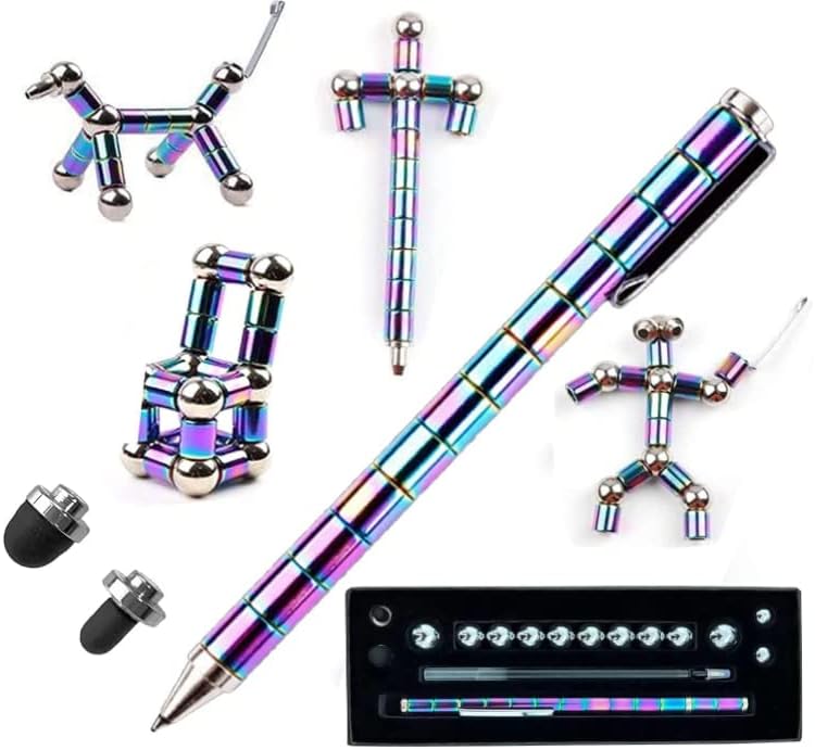 Fidget Toy Pen, Decompression Magnetic Fidget Pen , Magnet Pen Fidget Toy Relieve Pressure Novel Toy Gift for Kids or Friends (Colours)