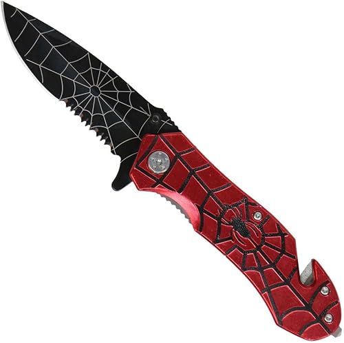 Miniatura 2 de Hot Leathers Cuchillo araña roja KNA1152-3.5"