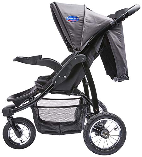 Carrinho de Bebe Triciclo, Prime Baby, Cinza