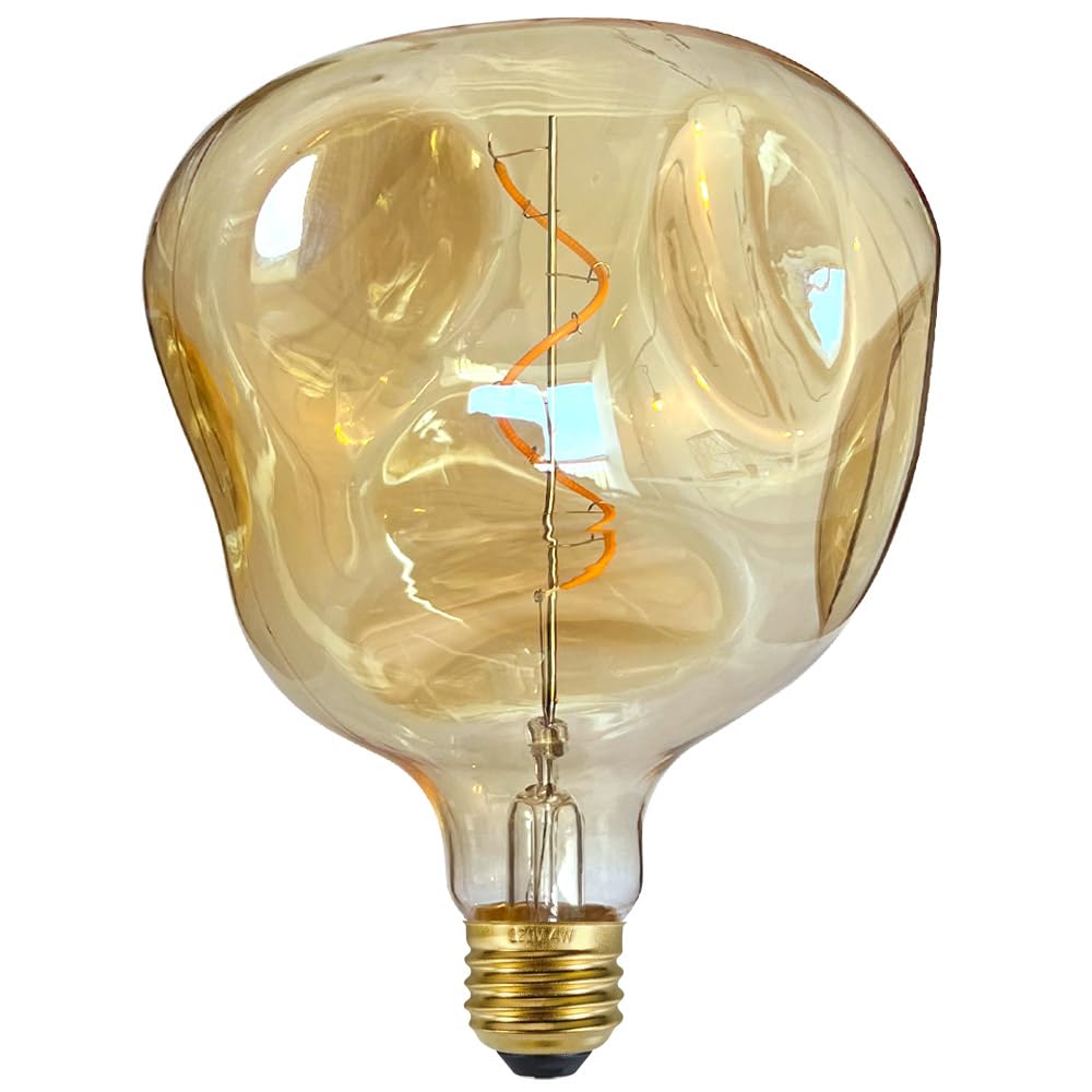 Edison Lampadina Led Forma Irregolare G125 4W Dimmerabile Spcailty Lampadina Decorativa 220V E27 2000Kelvin Super Caldo
