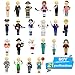 56 PCS Magnetic Dress-up Pretend Play Doll Set with 21 Occupations Jobs, Perfect for Preschool Learning