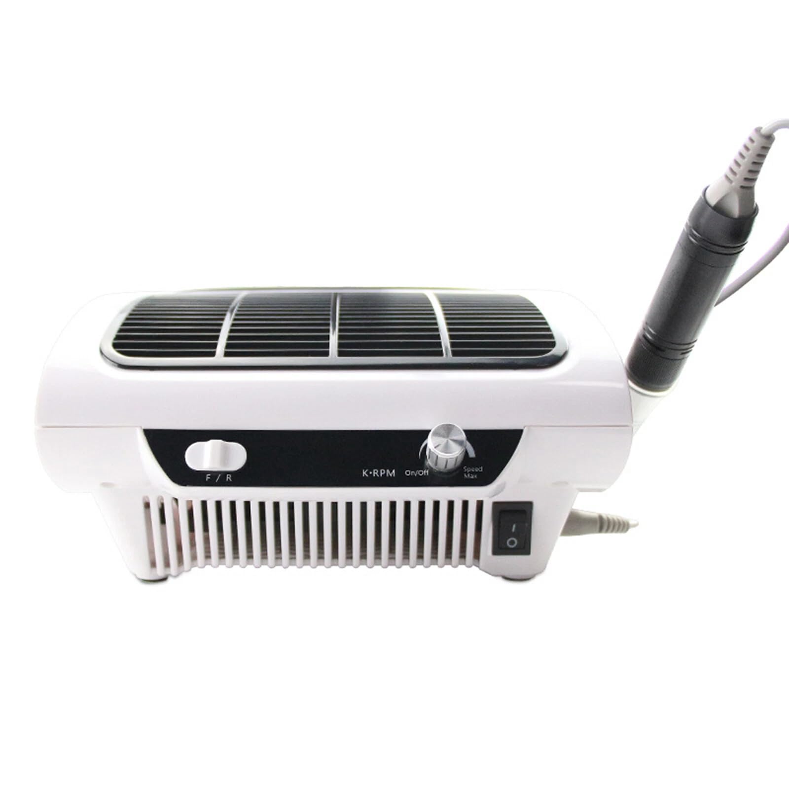 Elektrische Nagelmaschine 3-in-1 Nagelmaschine mit 24W Bürstenmotor, 6 Schleifköpfen, 360° LED-Beleuchtung & einstellbarer Geschwindigkeit 0-30000 U/min für Nagelstudio & Heimmaniküre