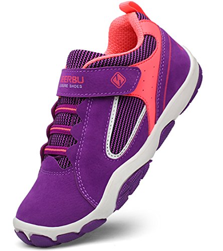 DADAWEN Kid's Outdoor Hiking Athletic Sneakers Strap Trail Running Shoes (Toddler/Little Kid/Big Kid)