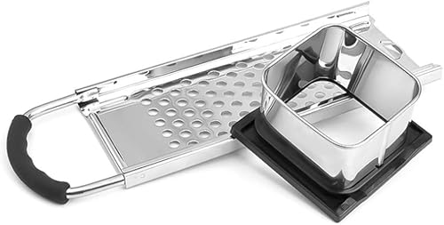 Miniatura 5 de Spaetzle Maker - Máquina de bolas de masa hervida de fideos de acero inoxidable de alta calidad con mango de agarre cómodo, apto para lavavajillas
