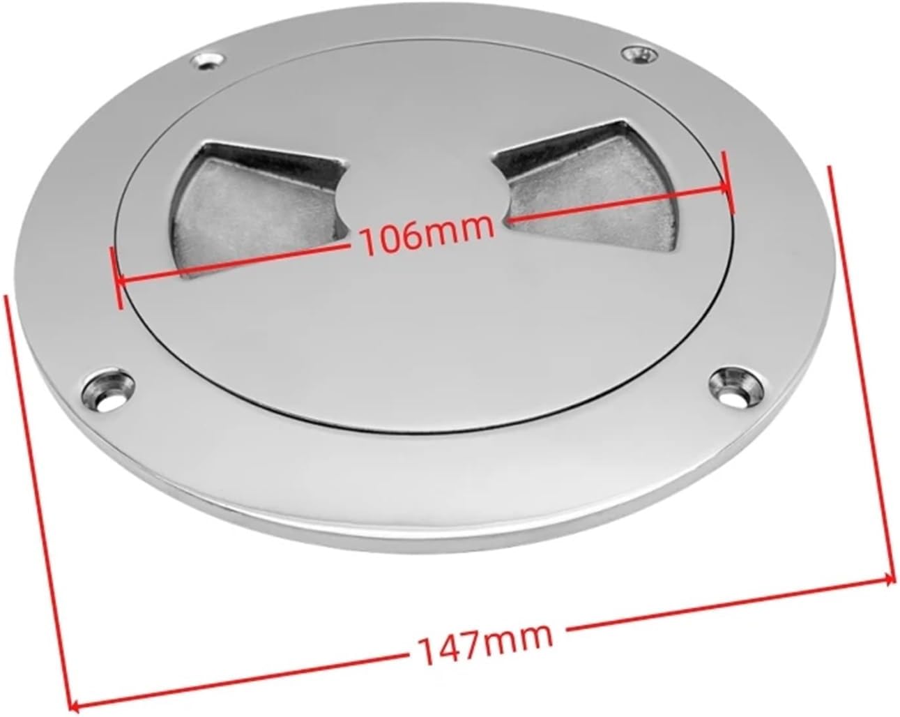 Boat Deck Plate Deck Inspection Cover 3“ / 4” Hatch Cover 316 Stainless Steel Vent Cover for Yachts Marine Vessels
