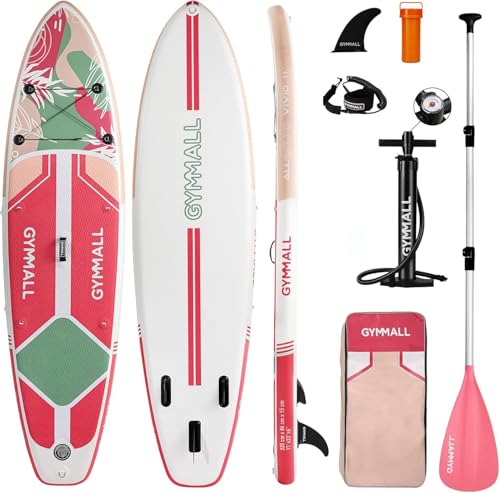 GYMMALL Paddle Board, Inflatable Stand Up SUP Paddle Boards for Adults & Youths of All Skill Levels...