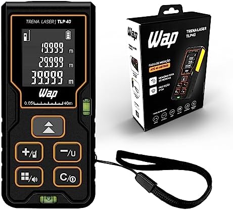 WAP Trena Digital a Laser TLP 40, Tela LCD e Desligamento Automát...