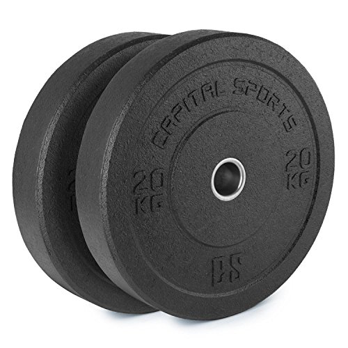 CAPITAL SPORTS Renit Hi Temp Disques pour haltères 50,4 mm 2X 20kg