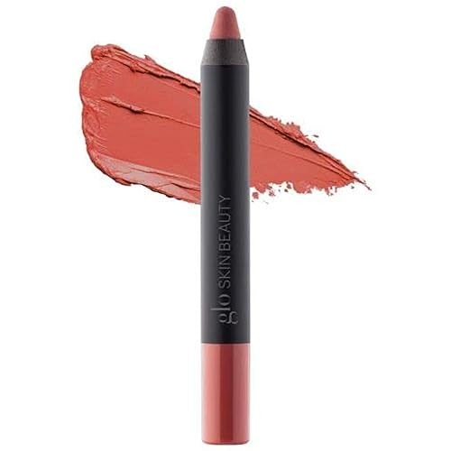 Glo Skin Beauty Suede Mattte Lip Crayon  De larga duración, color de labios mate con un acabado aterciopelado y suave, (monograma)