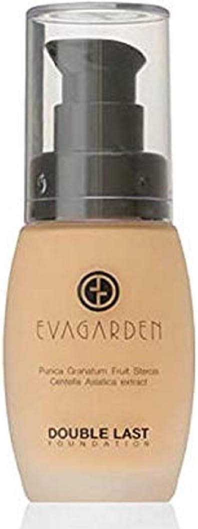 evagardenDouble Last Foundation - Provides Flawless Coverage with Creamy, Light Texture - Protects Skin All Day Long - Offers Incredible Natural and Luminous Finish - 164 Almond - 1.01 oz