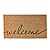 KANKUN Coco Coir Door Mat with Heavy Duty Backing, Welcome Doormat (17" x 30"), Doormat Entrance (Cursive Welcome)