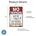 HISRAY Retro Fashion Chic Funny Metal Sign, No Trespassing We're Tired of Hiding The Bodies Metal Sign-12