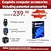 LG Gram 17 Business Touchscreen Laptop, 17” WQXGA Screen, Intel Ultra 7 258V, Intel Arc Graphics, 32 GB LPDDR5X 8533MHz, 4 TB SSD, Wi-Fi 7, Up to 23.5 Hours, Copilot AI, Windows 11 Pro, Accessories