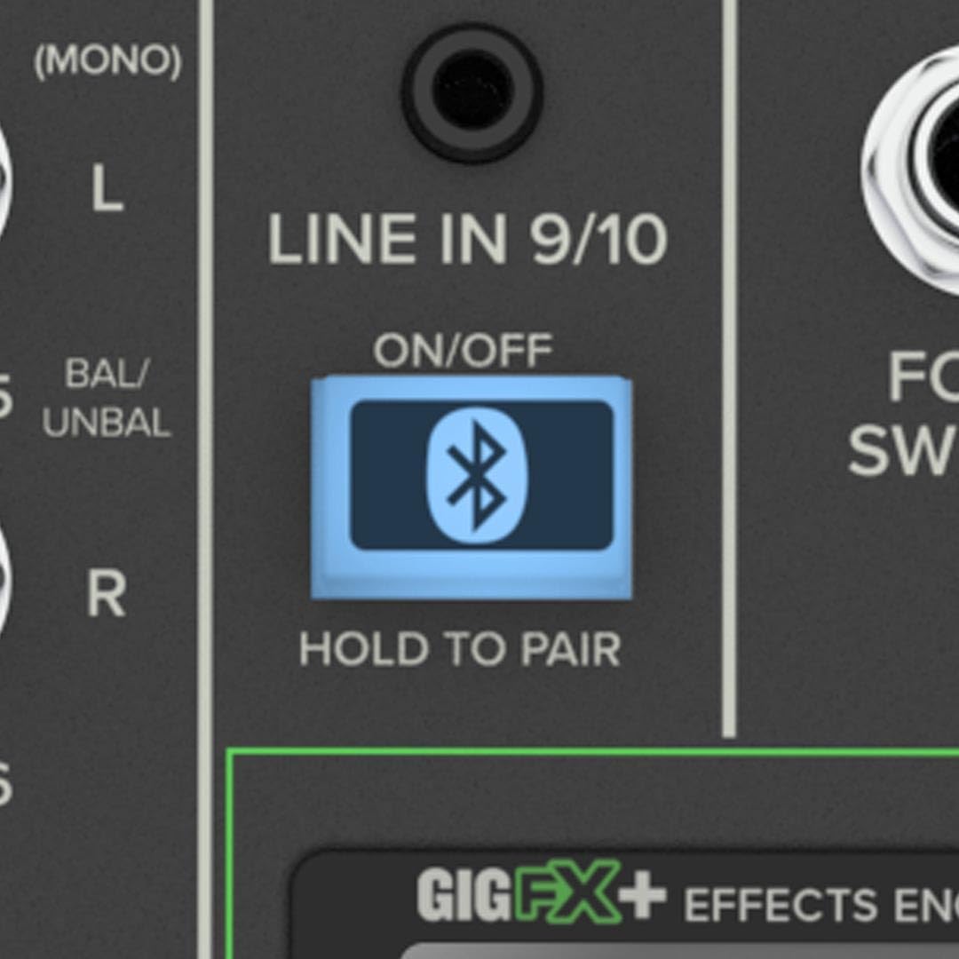 Mackie ProFX10 GO akkubetriebenes Audiomischpult mit Bluetooth, USB-C-Aufnahmemodi, GigFX+ Effekten, Onyx-Mikrofonvorverstärkern, EQ, Kompression, bis zu 8 Stunden Akkulaufzeit