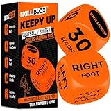 SKILL BLOX Football Keepy Up Training Dice (2 pcs) | Football Gifts for Boys & Girls 9-12 | Training Equipment, Teenage Boy Gifts for 8 9 10 11 12 Year Old | (KEEPY UP DICE)