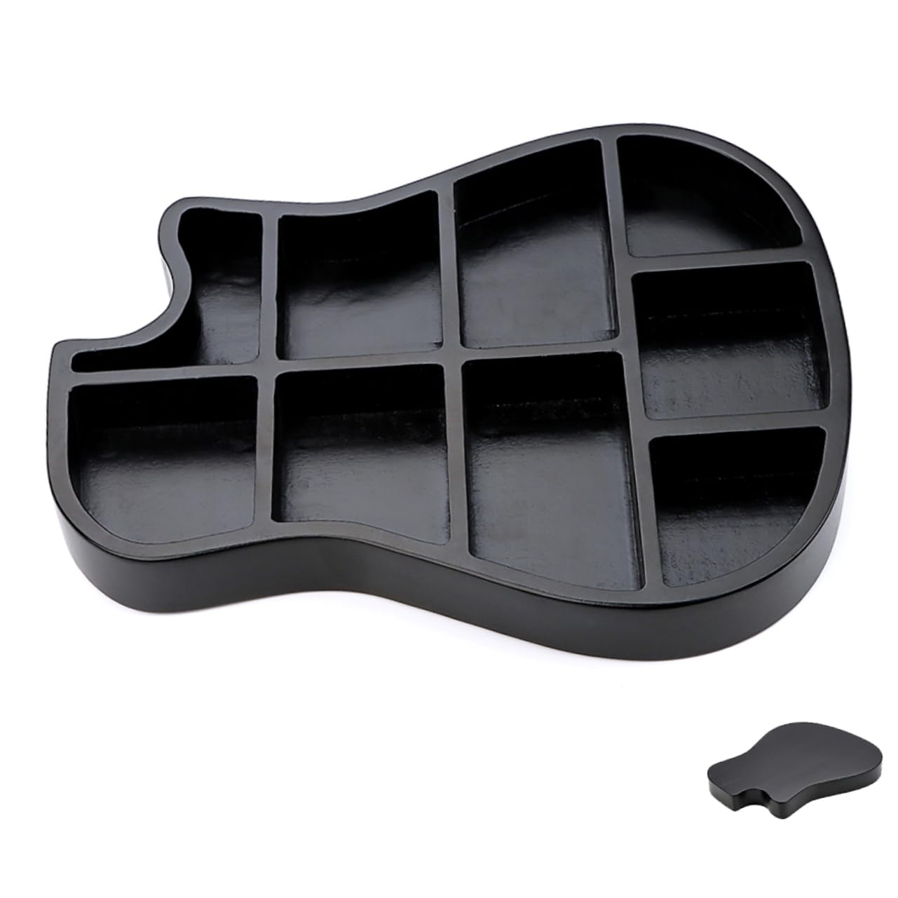 Toddmomy Box Pick Storage Box Guitar Accessories Organizer Guitar Pick Organizer Picks Case Instrument Pick Container Guitar Picks Guitar Pick Holders Guitar Pick Supplies Black Plastic