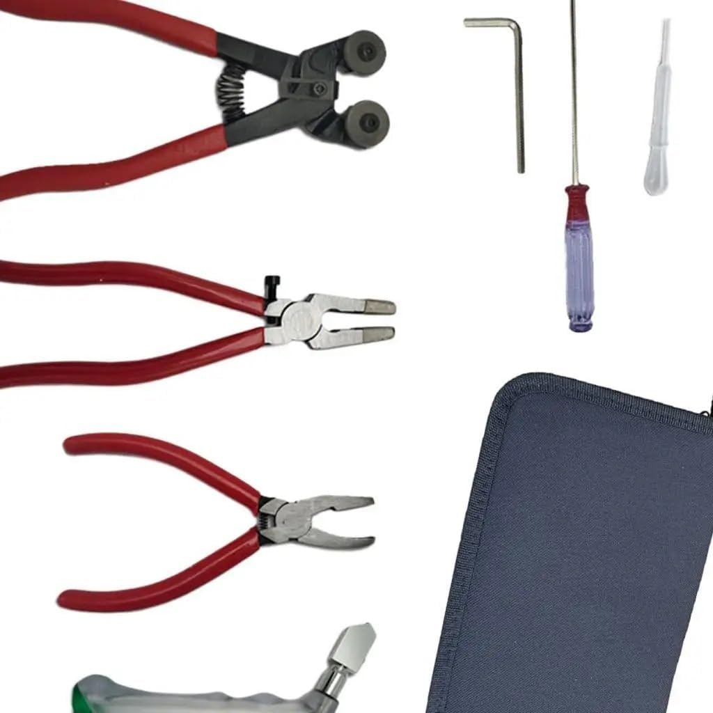 Glass Cutting Tool Set with Running Pliers