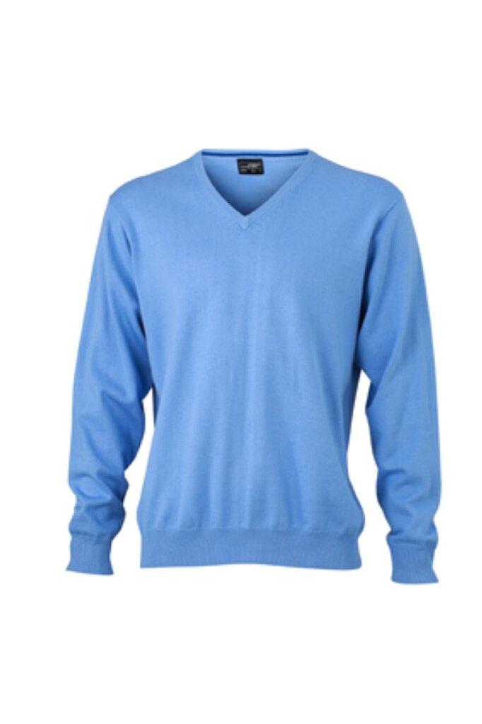 James & Nicholson Glacier-Blue Classic Cotton Pullover (Xl, )