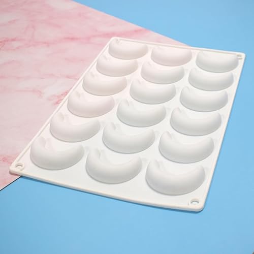 Miniatura 6 de mostsom Molde de silicona para luna de chocolate, molde de silicona para hornear para pastel de chocolate y mousse (luna F_11.28X7.68X0.52 pulgadas)