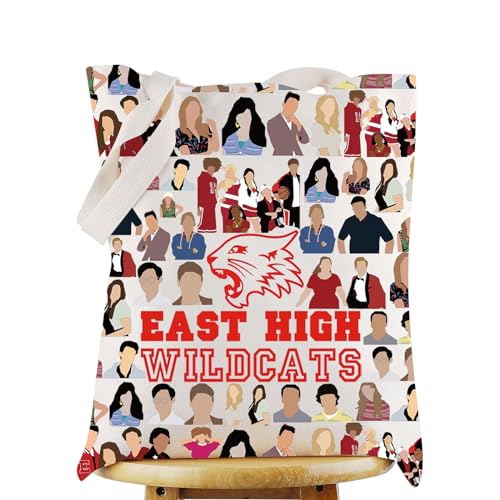 WZMPA Eat High Wildcats Musical Cosmetic Bag Theatre Music Gift Eat High Wildcats Zipper Makeup Pouch Bag For Musical Theater Fans, East Wildcats TG, Fit