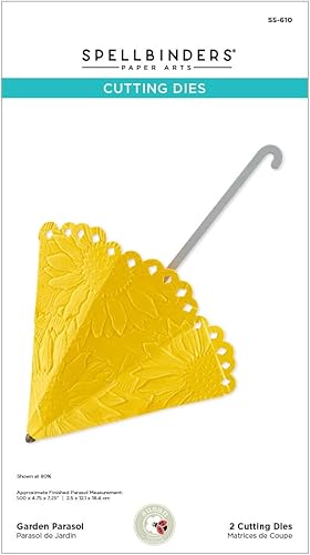 Spellbinders Troqueles grabados para sombrilla de jardín de Susan Tierney-Cockburn, metal