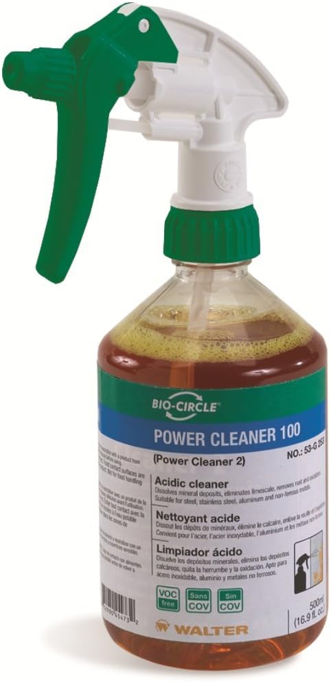 Walter 53L309 Empty Power Cleaner 100 Refillable Trigger Sprayer, 500mL Bottle