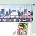 EVERYDAY KIDS First Responder Hero Themed 60x15” Window Valance for Toddler, Baby and Young Boys Bedrooms Window Décor Treatment with Firetruck, Tow Truck, Police Car and Ambulance