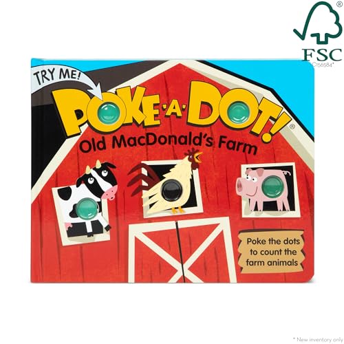Melissa & Doug Poke-a-Dot! Old MacDonald’s Farm, Interactive Children's Board Book with Buttons to Pop, Educational Sensory Toy for Toddlers & Preschoolers Ages 3+ - FSC Certified - Image 4