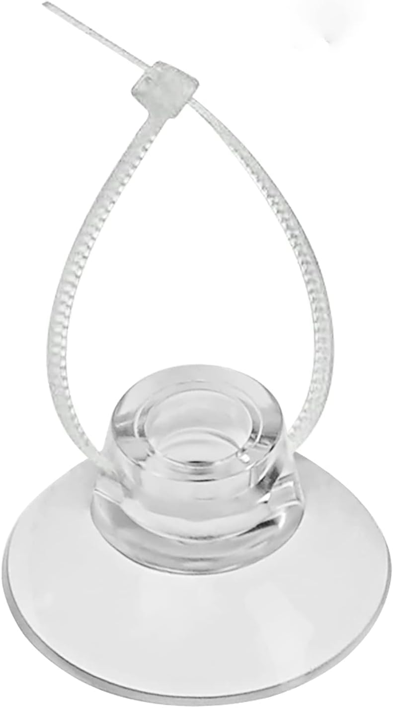 Pawfly 20-Pack Aquarium Suction Cups & 40 Zip Ties - Secure Moss, Airline Tubing, Shrimp Nests & Fish Tank Decorations