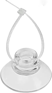 Pawfly 20 Pack Aquarium Suction Cups and 40 Pieces Adjustable Zip Ties Cables Set Fish Tank Tools for Binding Moss Holding Airline Tubing Decorations Shrimp Nests and Reptile Hammocks